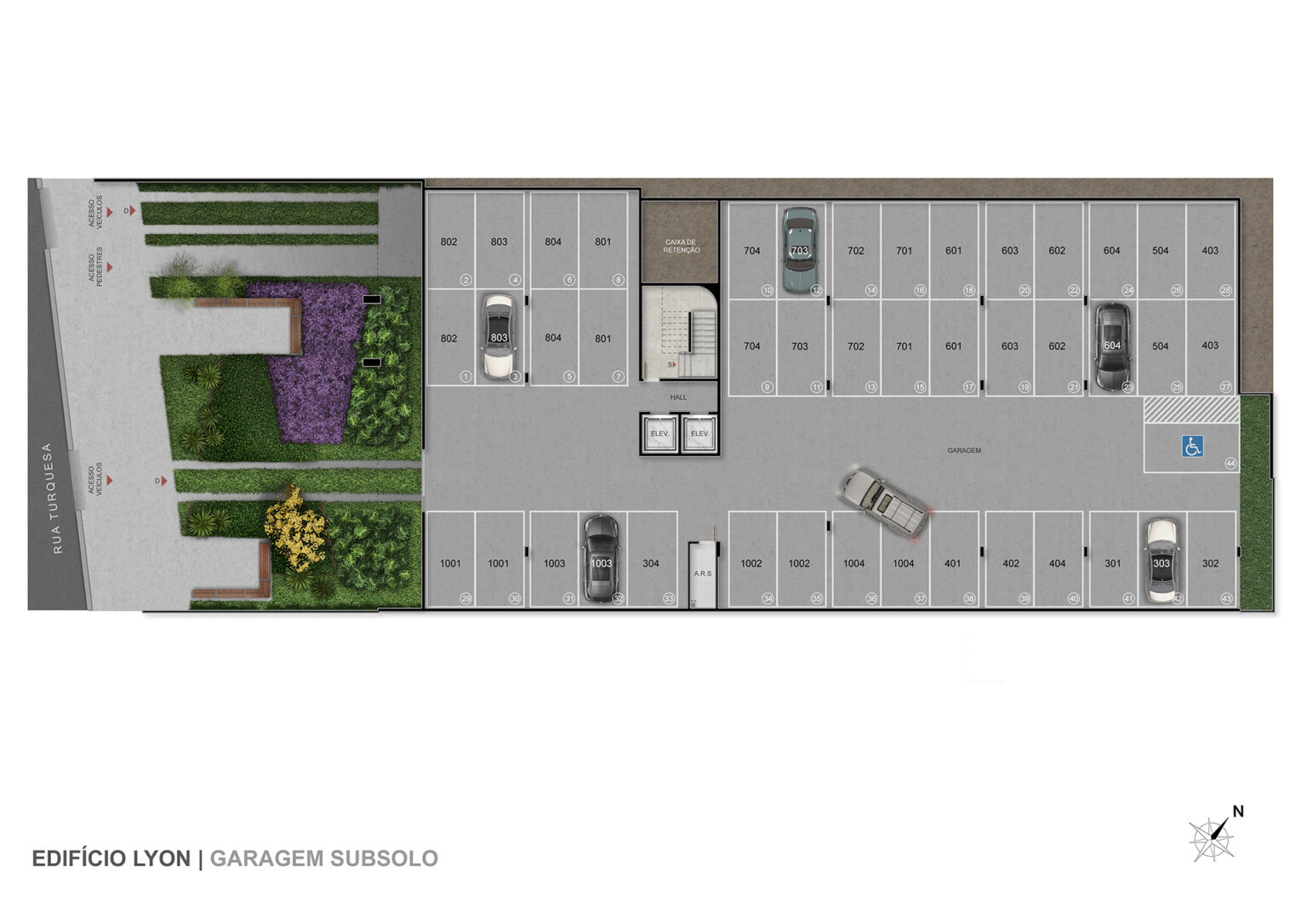 Garagem subsolo